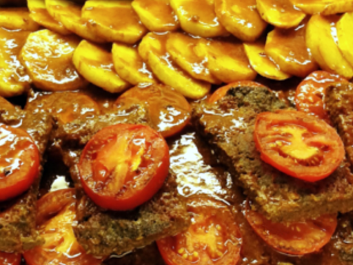 Arabisches Buffet Berlin mit Kafta Tomate.