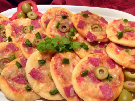Libanesisches Hochzeitscatering mit Party-Pizza.