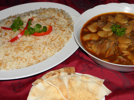 Arabisches Buffet Berlin mit Jachnet al Faszolia.